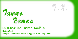 tamas nemes business card